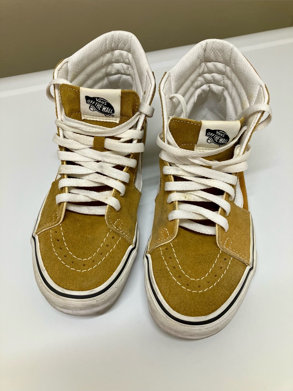 Vans Off the Wall cognac high top shoes